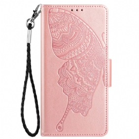 Folio-hoesje voor Samsung Galaxy A13 Met Ketting Patroon Met Bandjes