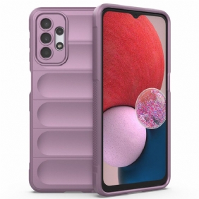 Hoesje voor Samsung Galaxy A13 Imitatielakleer Met Knoop