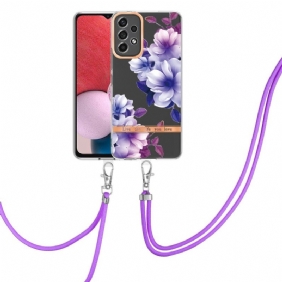 Telefoonhoesje voor Samsung Galaxy A13 Met Koord Mandala Zon Met Lanyard