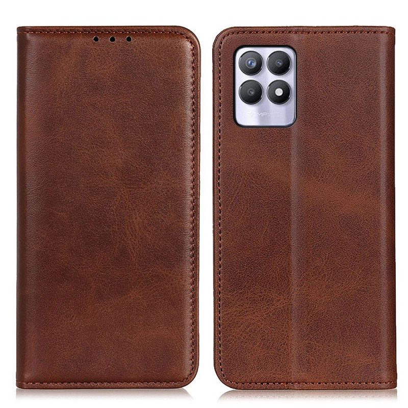 Bescherming Hoesje voor Realme 8i Folio-hoesje Elegantie Splitleer