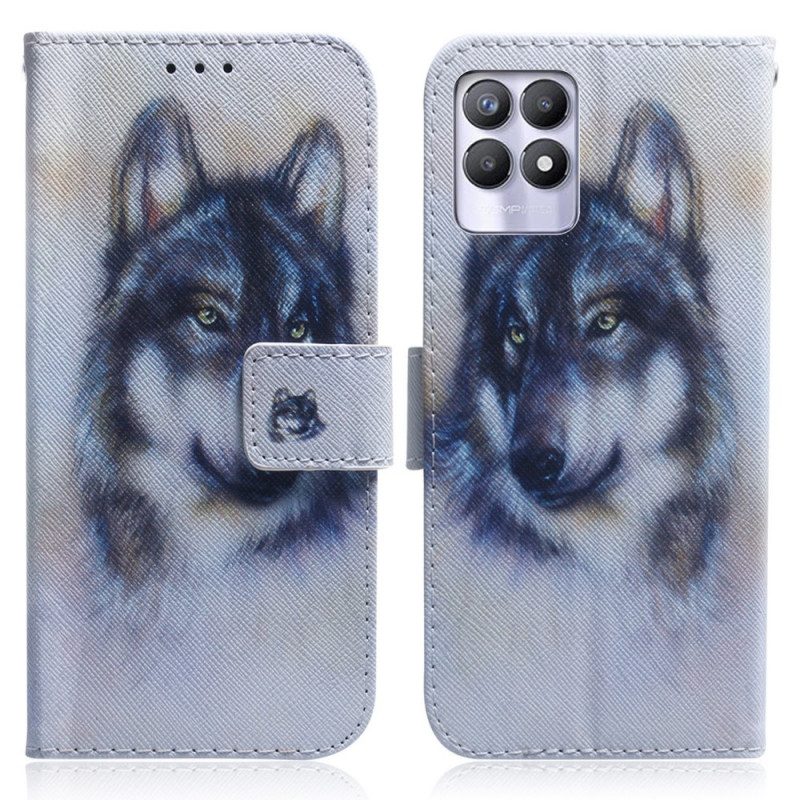 Flip Case voor Realme 8i Honden Uiterlijk