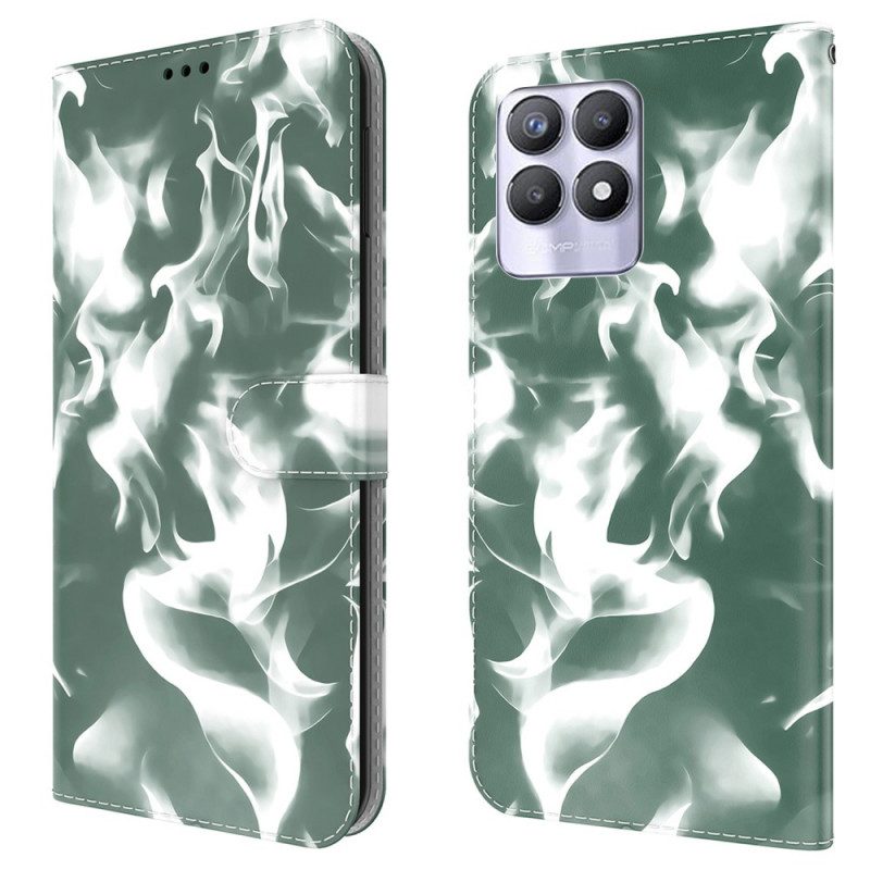 Folio-hoesje voor Realme 8i Abstract Patroon