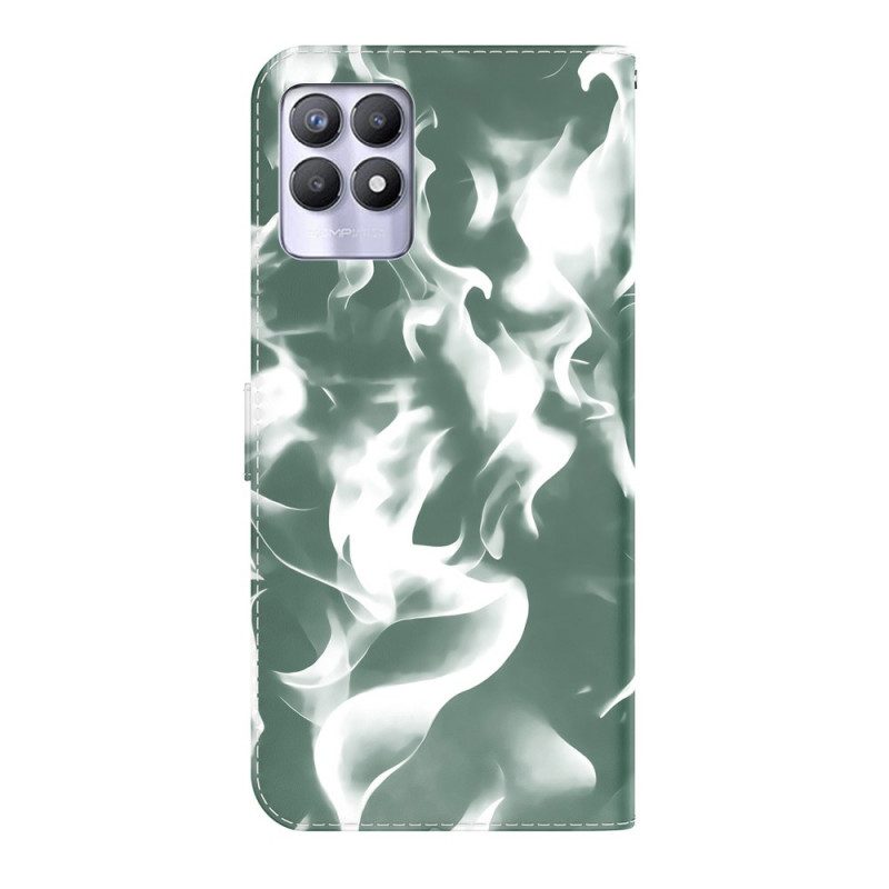 Folio-hoesje voor Realme 8i Abstract Patroon