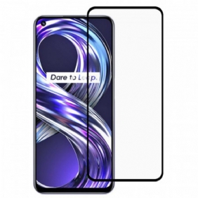 Realme 8I Zwarte Rand Gehard Glazen Schermbeschermer