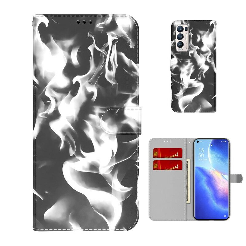 Folio-hoesje voor Oppo Find X3 Neo Abstract Patroon