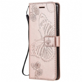 Folio-hoesje voor Oppo Find X3 Neo Flip Case Vlinders En Schuine Klep