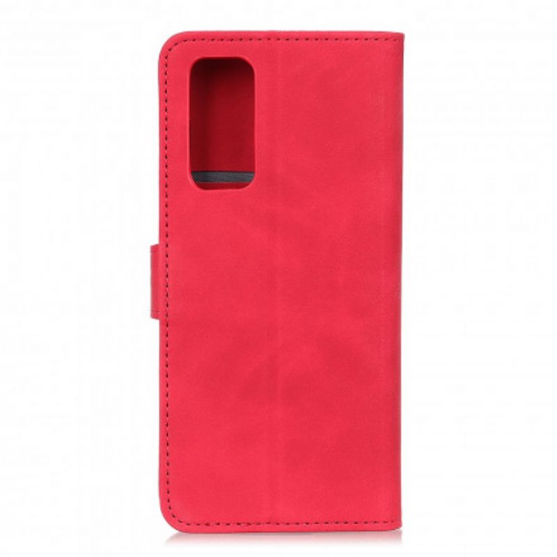 Folio-hoesje voor Oppo Find X3 Neo Mat Vintage Leereffect Khazneh