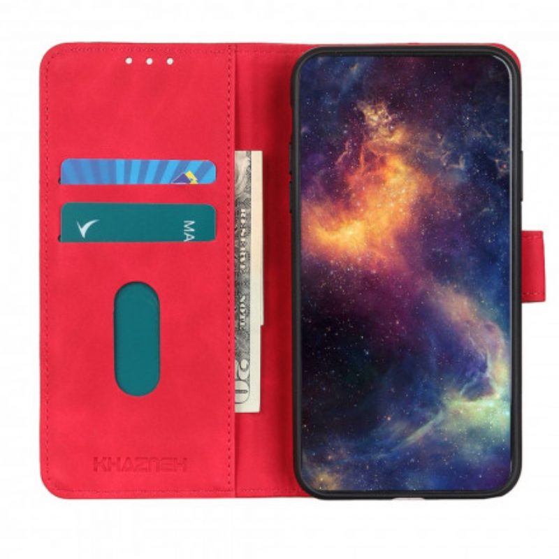 Folio-hoesje voor Oppo Find X3 Neo Mat Vintage Leereffect Khazneh