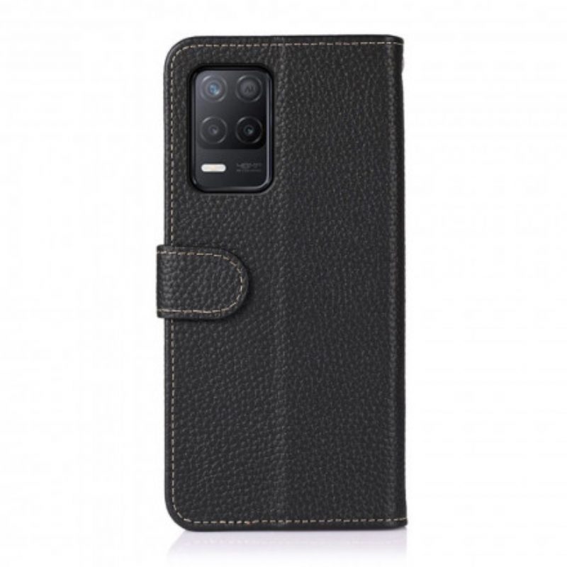 Flip Case voor Realme 8 5G Khazneh Lychee Leer