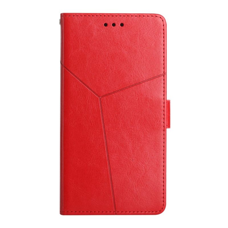 Flip Case voor Realme 8 5G Stijl Leer Geo Y Design