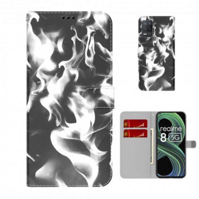 Folio-hoesje voor Realme 8 5G Abstract Patroon