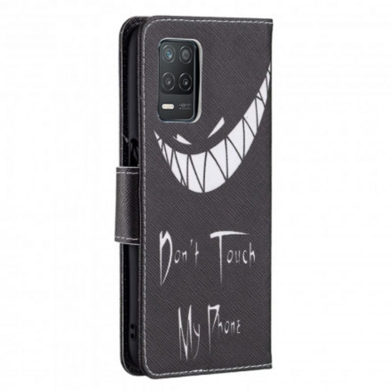 Leren Hoesje voor Realme 8 5G Duivels Telefoon