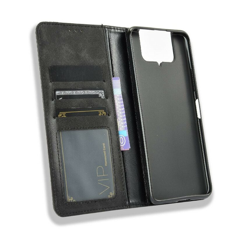 Bescherming Hoesje voor Asus Zenfone 7 / 7 Pro Folio-hoesje Gestileerd Vintage Leereffect