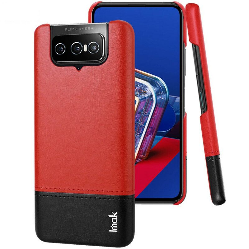 Hoesje voor Asus Zenfone 7 / 7 Pro Imak Ruiyi-serie Leereffect