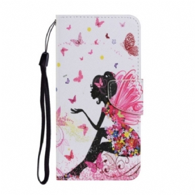 Folio-hoesje voor Samsung Galaxy A34 5G Fee Met Lanyard