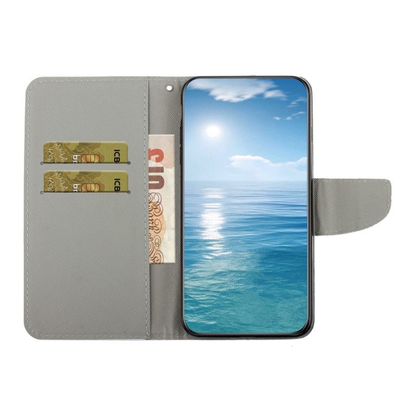 Folio-hoesje voor Samsung Galaxy A34 5G Fee Met Lanyard