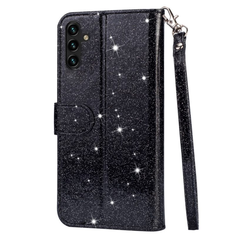 Folio-hoesje voor Samsung Galaxy A34 5G Glitter Portemonnee