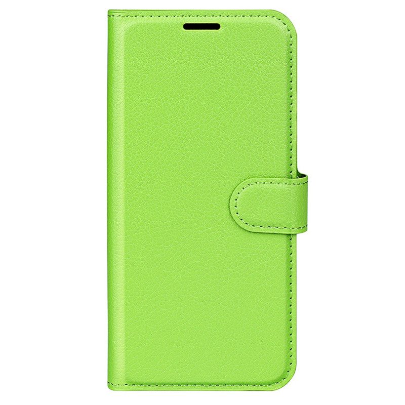 Folio-hoesje voor Samsung Galaxy A34 5G Klassiek Litchi-leereffect