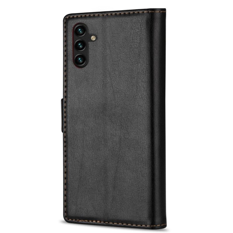 Folio-hoesje voor Samsung Galaxy A34 5G Ln.bekus Ledereffect