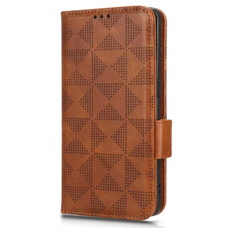 Folio-hoesje voor Samsung Galaxy A34 5G Retro Lederen Stijl