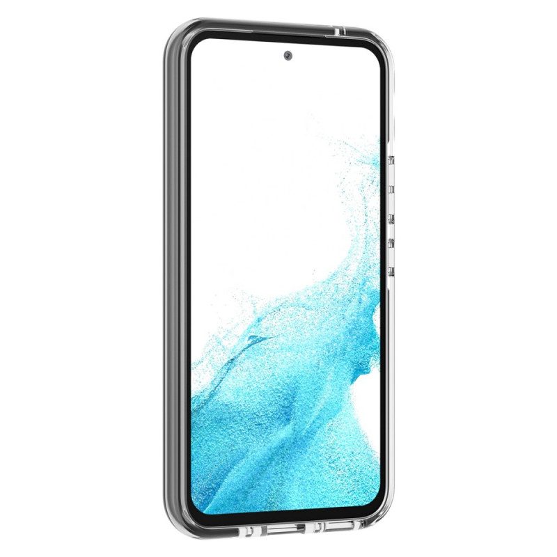 Hoesje voor Samsung Galaxy A34 5G Transparant Gekleurde Randen