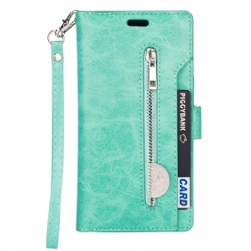 Leren Hoesje voor Samsung Galaxy A34 5G Met Ketting Lanyard Portemonnee