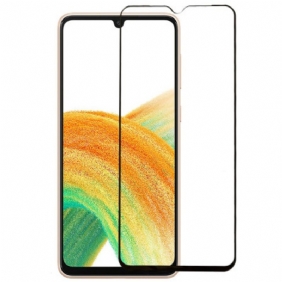 Zwarte Contours Gehard Glas Bescherming Voor Samsung Galaxy A34 5G