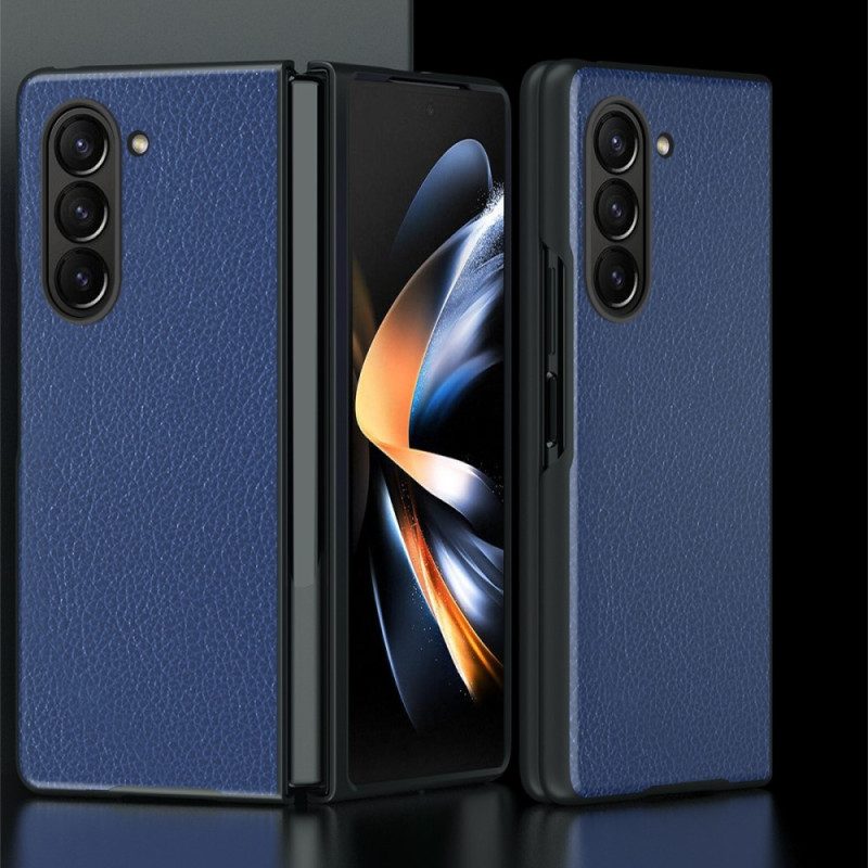 Cover Hoesje Samsung Galaxy Z Fold 5 Telefoonhoesje Klassiek Zakelijk