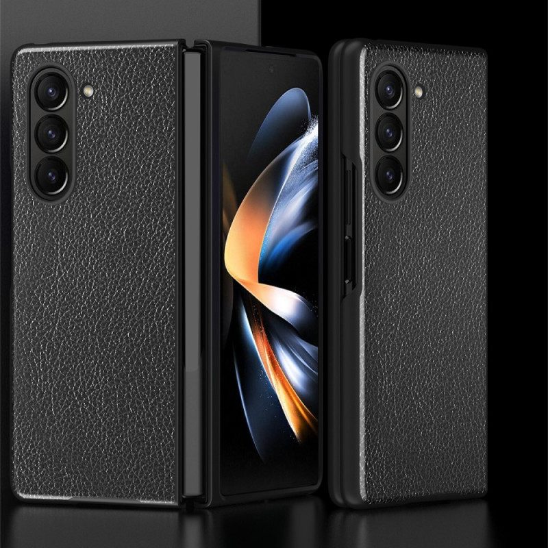 Cover Hoesje Samsung Galaxy Z Fold 5 Telefoonhoesje Klassiek Zakelijk