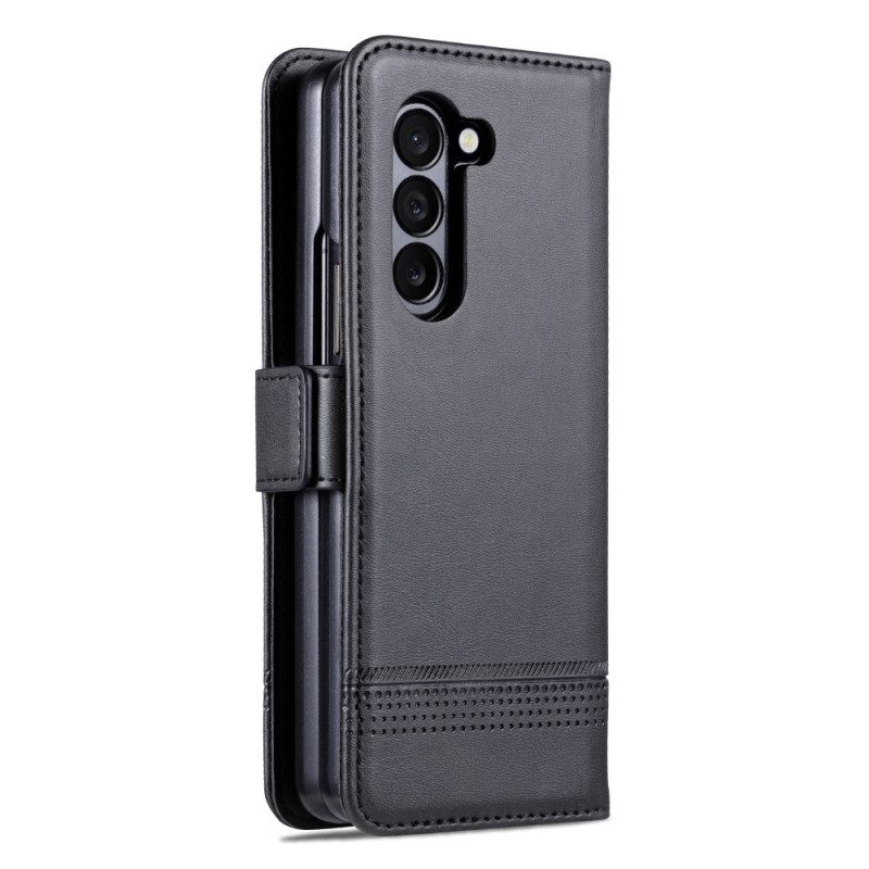 Flip Case Leren Samsung Galaxy Z Fold 5 Azns