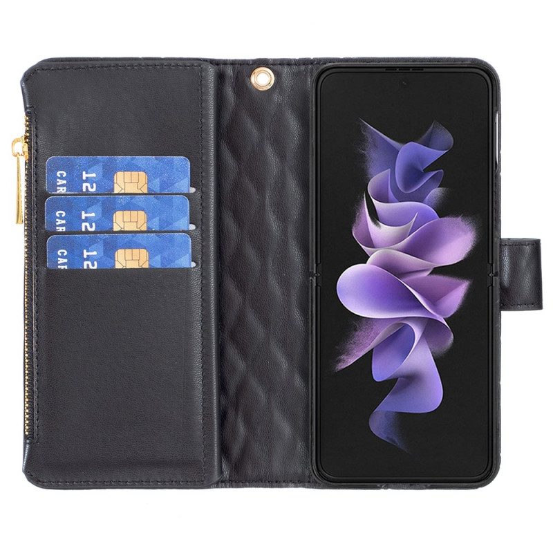 Folio-hoesje Samsung Galaxy Z Fold 5 Telefoonhoesje Binfen Kleurstijl Gewatteerd