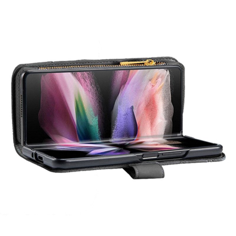 Folio-hoesje Samsung Galaxy Z Fold 5 Telefoonhoesje Binfen Kleurstijl Gewatteerd