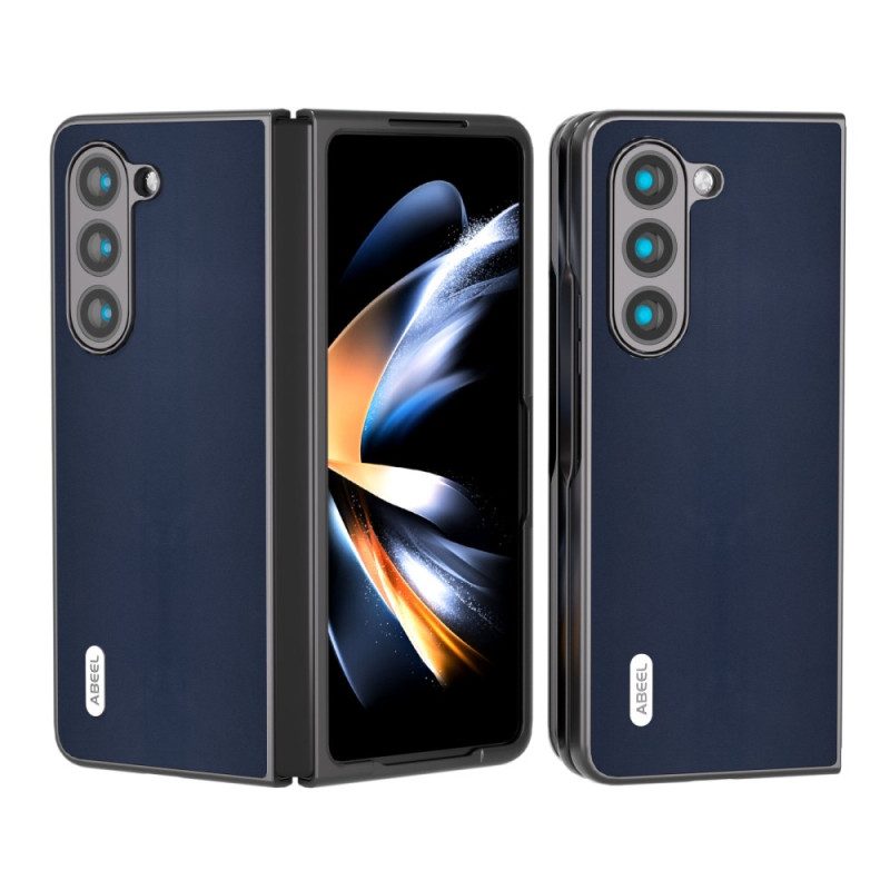 Hoesje Samsung Galaxy Z Fold 5 Echt Abeel-leer