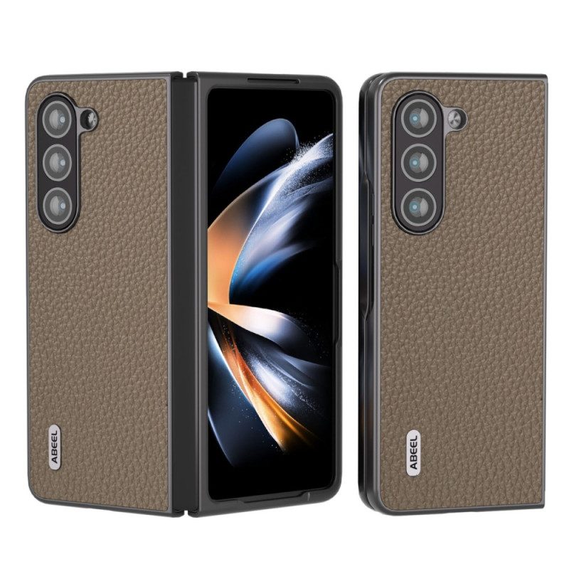 Hoesje Samsung Galaxy Z Fold 5 Klassiek Leer Abeel