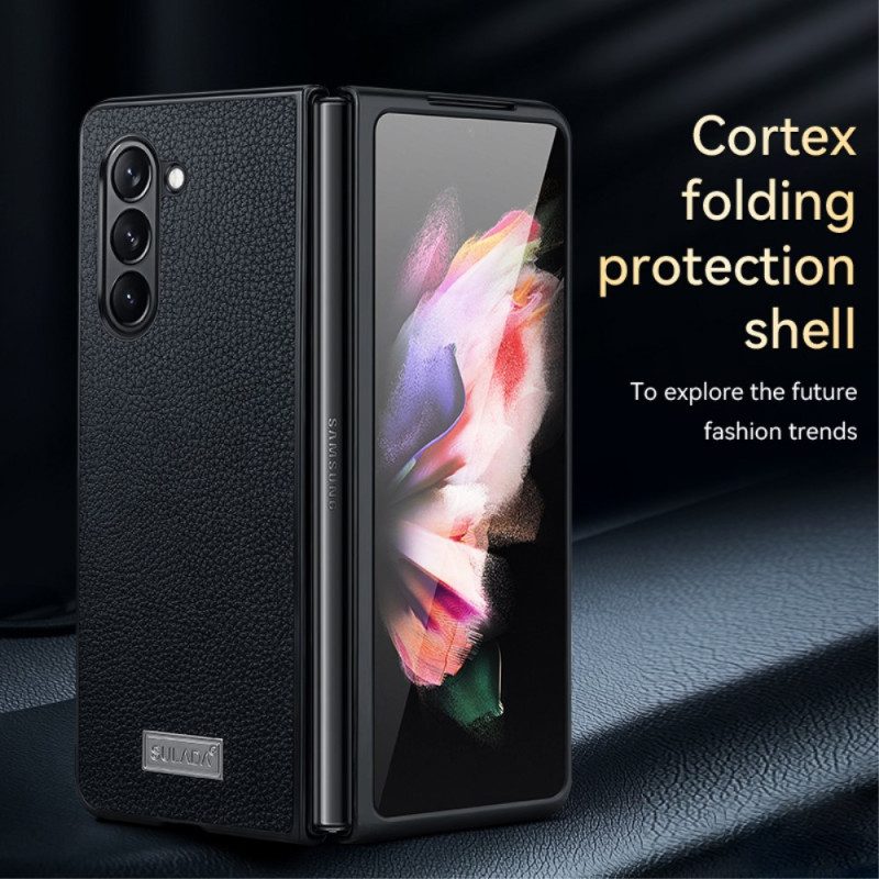 Hoesje Samsung Galaxy Z Fold 5 Litchileer Design Abeel