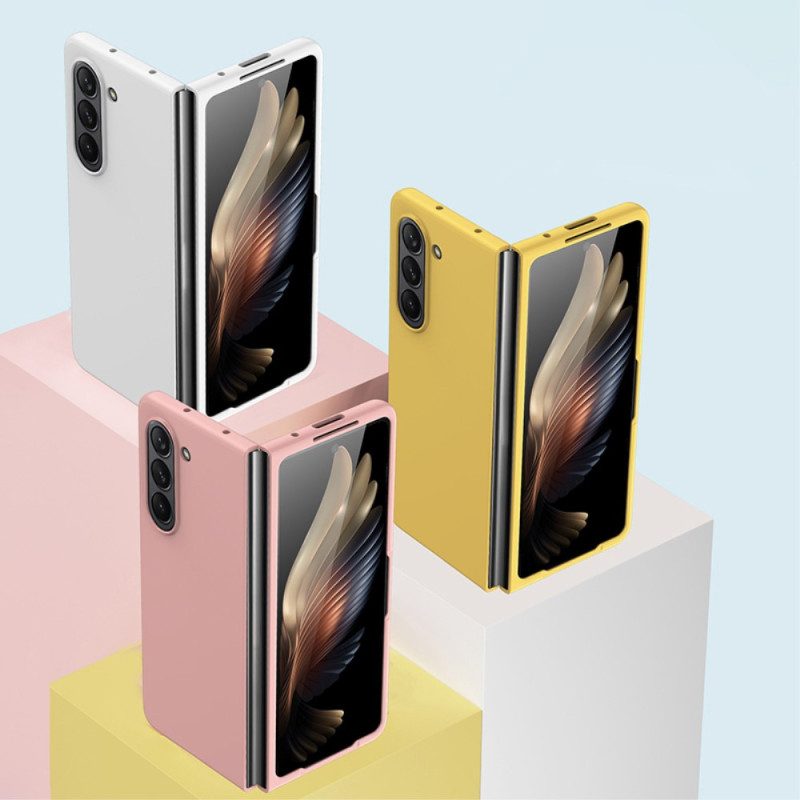 Hoesje Samsung Galaxy Z Fold 5 Met Rubber Beklede Afwerking Bescherming Hoesje