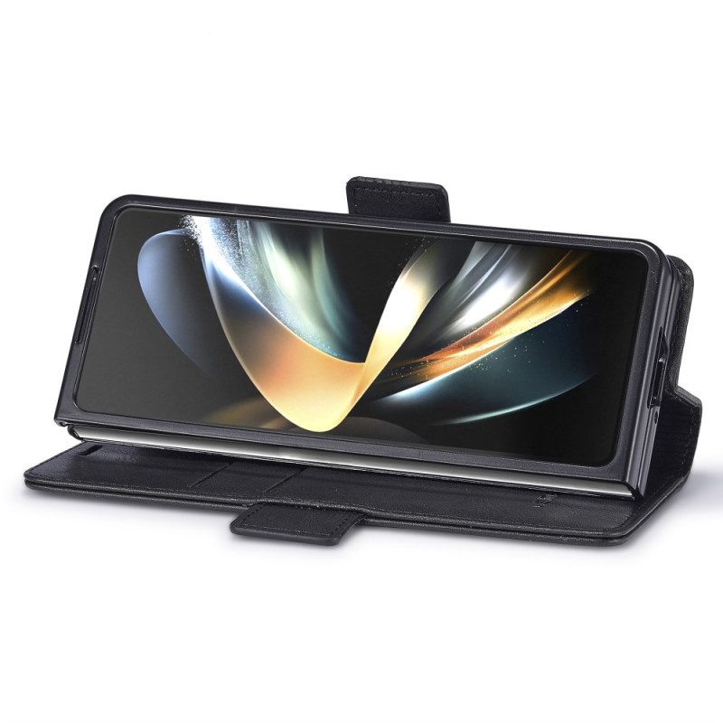 Leren Hoesje Samsung Galaxy Z Fold 5 Rfid Leer Stijl Lc.imeeke