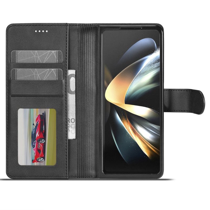 Leren Hoesje Voor Samsung Galaxy Z Fold 5 Lc.imeeke