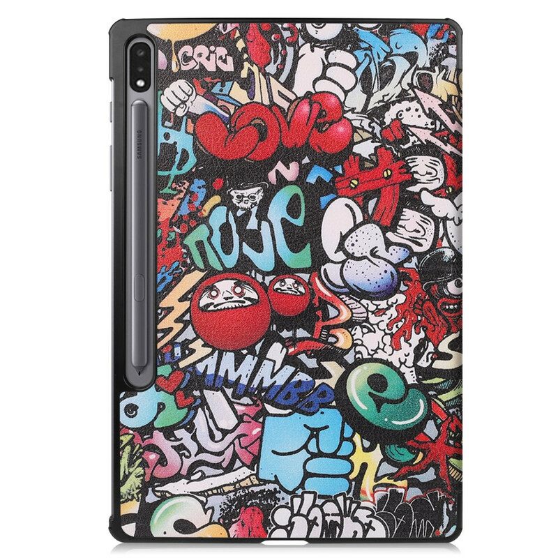 Bescherming Hoesje voor Samsung Galaxy Tab S8 Plus / Tab S7 Plus Verbeterde Graffiti