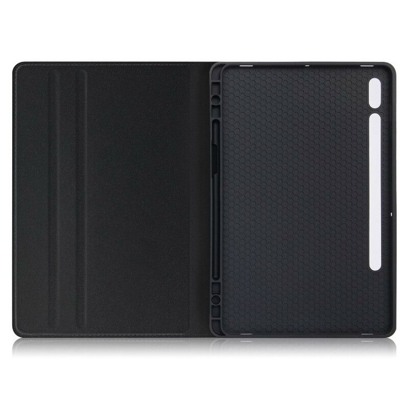 Case voor Samsung Galaxy Tab S8 Plus / Tab S7 Plus Zakelijk Leereffect