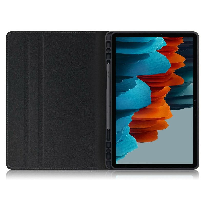 Case voor Samsung Galaxy Tab S8 Plus / Tab S7 Plus Zakelijk Leereffect