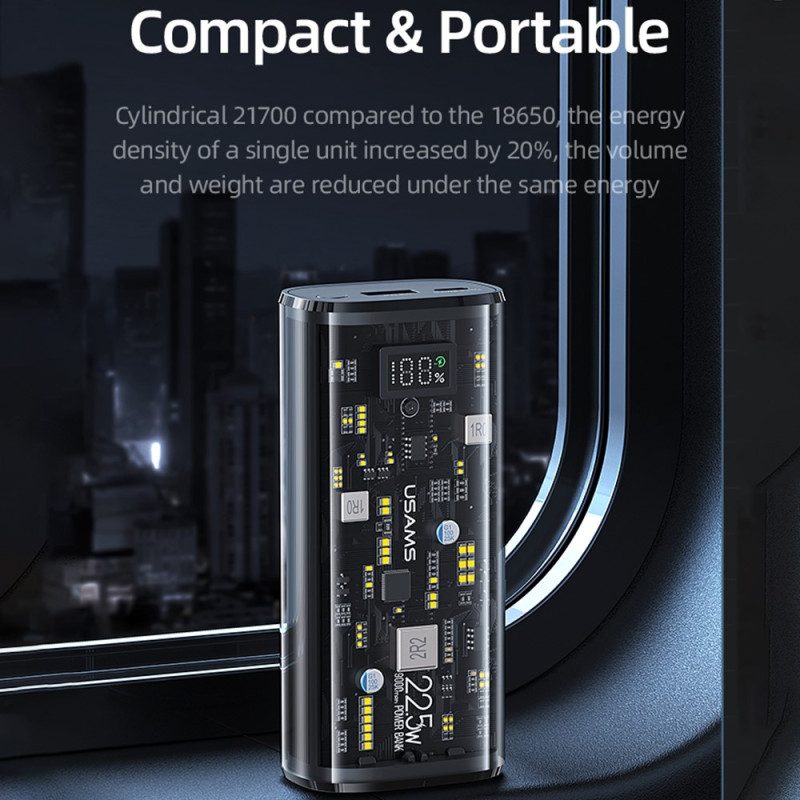 Externe Batterij 9000Mah Dubbele Poorten Digitaal Display