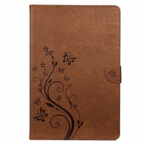 Folio-hoesje voor Samsung Galaxy Tab S8 Plus / Tab S7 Plus Bloemen Vlinders