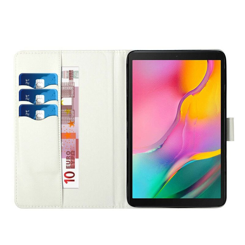 Leren Hoesje voor Samsung Galaxy Tab S8 Plus / Tab S7 Plus Vlinder Fee