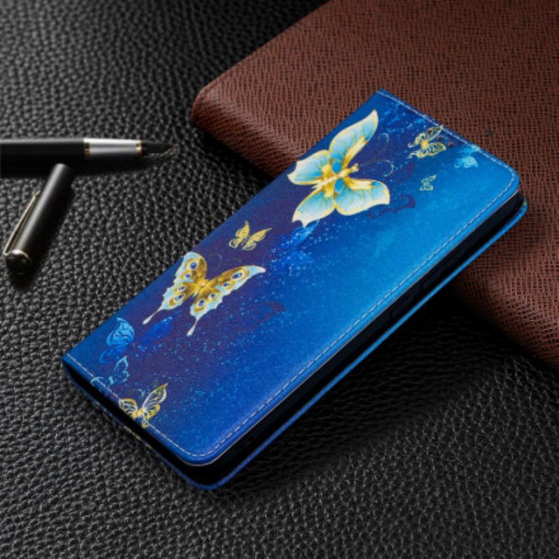 Bescherming Hoesje voor Xiaomi Redmi 9C Folio-hoesje Kleurrijke Vlinders