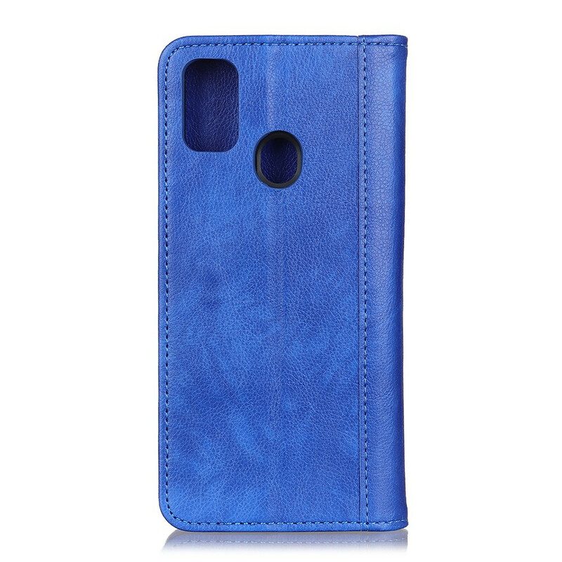 Bescherming Hoesje voor Xiaomi Redmi 9C Folio-hoesje Litchi Gespleten Lederen Charme