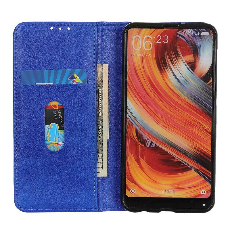 Bescherming Hoesje voor Xiaomi Redmi 9C Folio-hoesje Litchi Gespleten Lederen Charme