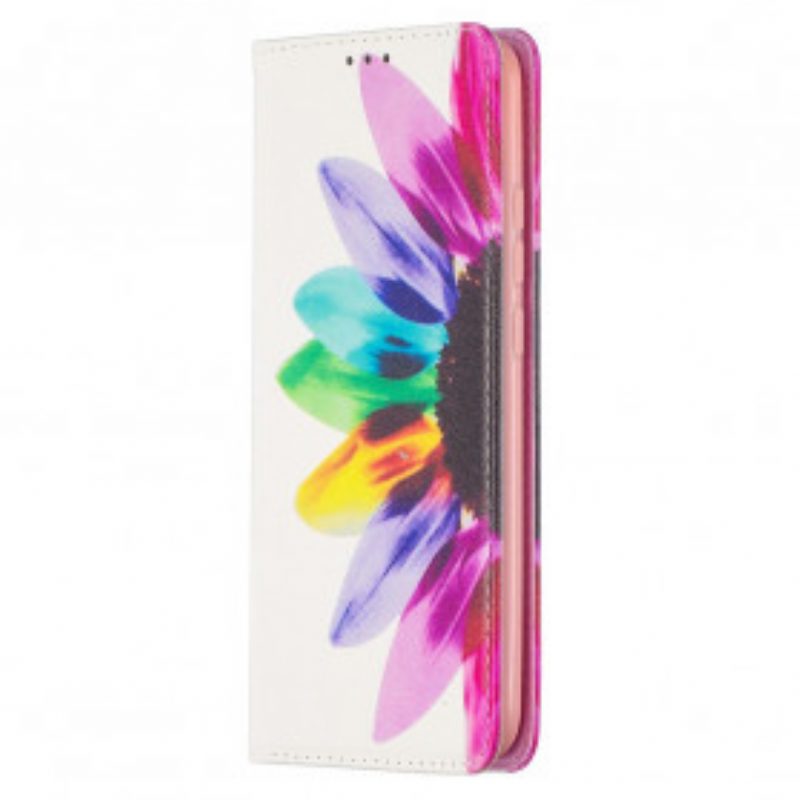 Bescherming Hoesje voor Xiaomi Redmi 9C Folio-hoesje Waterverf Bloem