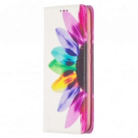 Bescherming Hoesje voor Xiaomi Redmi 9C Folio-hoesje Waterverf Bloem