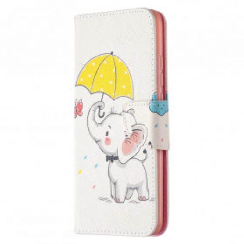 Folio-hoesje voor Xiaomi Redmi 9C Baby Olifant